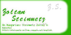 zoltan steinmetz business card